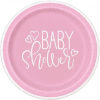 Babyshower_Dinerborden_Roze__8st_