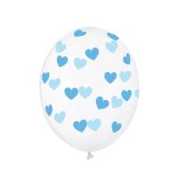 Ballonnen_Transparant_met_Blauwe_Hartjes____6st