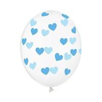 Ballonnenmix_Transparant_met_Blauwe_Hartjes____6st_1