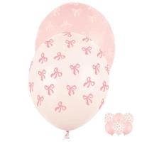Ballonnenmix_met__Roze_Witte_Strikjes___6st