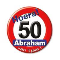 Button_50_jaar_Abraham_Verkeersbord