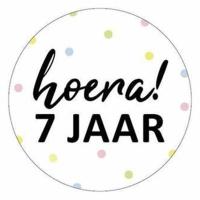 Cadeaustickers_Hoera_7_Jaar__25st__1