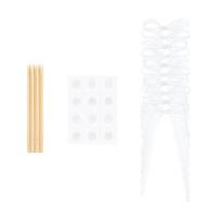 DIY_Taarttopper_Strikjes_Wit___10st