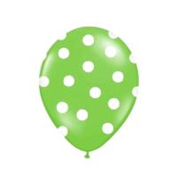 Dots_Ballonnen_Limegroen_Wit___6st