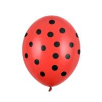 Dots_Ballonnen_Rood_Zwart___6st