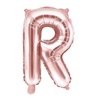 Folieballon_Ros_goud_Letter_R_