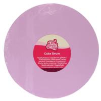 FunCakes_Cake_Board_Rond__30cm___Pastel_Roze__Zilver