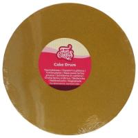 FunCakes_Cake_Drum_Rond__30_cm___Goud