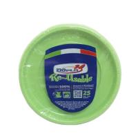 Gekleurde_Plastic_Borden_22cm_Lime___25st