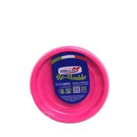 Gekleurde_Plastic_Dessertborden_Fuchsia_17cm____25st