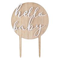 Houten_Taarttopper__Hello_Baby___Ginger_Ray