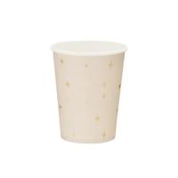 Kartonnen_Bekers_Creme_met_Gouden_Sterrenprint_21cm___6st____1