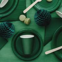 Kartonnen_Borden_Donker_Groen_18cm___6_stuks