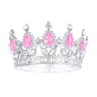 Kroon_Taarttopper_Zilver___Kristal_Roze_8_cm