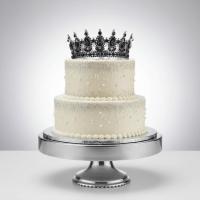 Kroon_Taarttopper_Zilver___Kristal_Zwart_12_5_cm