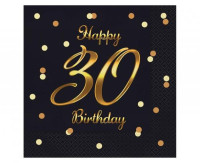 Servetten_Happy_30th_Birthday_Zwart__20st_