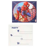 Spiderman_Crime_Fighter_Uitnodigingskaarten__6st__2