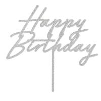 Taarttopper_Happy_Birthday_Zilver_Glitter___18cm