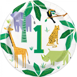 1st_Birthday_Animal_Safari_Dinerborden