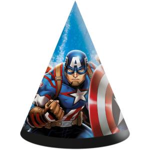 Avengers_Feesthoedjes_Papier_6st