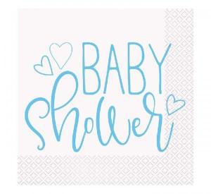 Babyshower_Servetten_Blauw__16st_