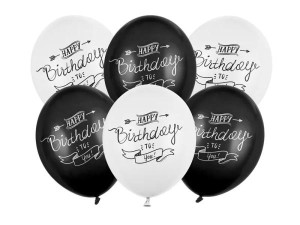 Ballonboeket_Happy_Birthday_Zwart_Wit__6st_