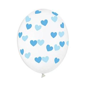 Ballonnenmix_Transparant_met_Blauwe_Hartjes____6st_1