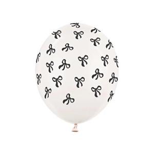 Ballonnenmix_met_Zwarte_Strikjes___6st