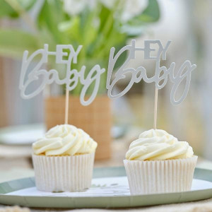 Botanical_Hey_Baby_Cupcake_Toppers__12st__1