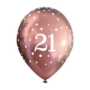Chrome_Ballonnen_Ros__Cijfer_21____6st__2