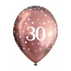 Chrome_Ballonnen_Ros__Cijfer_30____6st__2
