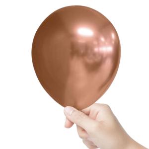 Chrome_Decoratie_Ballonnen_Ros_goud__20st