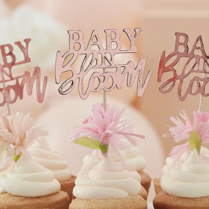 Cupcake_Toppers_Ros_goud_Baby_in_Bloom__1