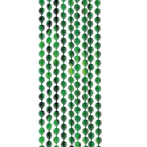Feestgordijn_Bladeren_Metallic_Groen