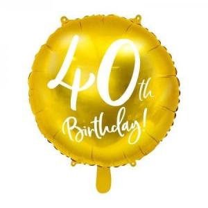 Folieballon_40th_Birthday_goud__45cm_