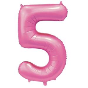 Folieballon_Cijfer_5___Satin_Pink