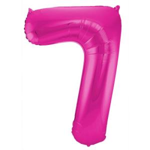 Folieballon_Cijfer_7___Satin_Hotpink