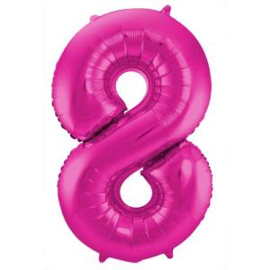 Folieballon_Cijfer_8___Satin_Hotpink_2