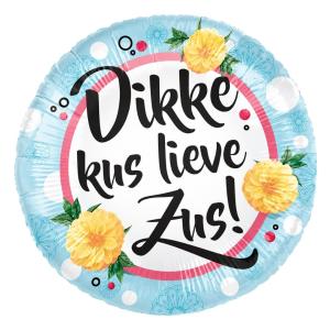 Folieballon_Dikke_Kus_Lieve_Zus___45cm