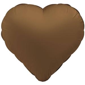 Folieballon_Hart_Mat_Chocolate_Brown___45cm_