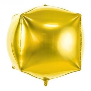 Folieballon_Kubus_Goud___35cm
