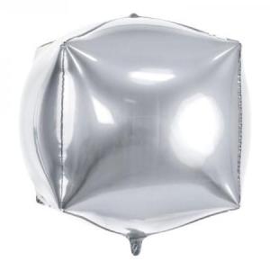 Folieballon_Kubus_Zilver___35cm
