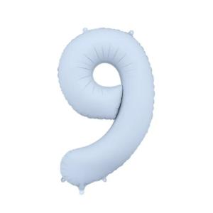 Folieballon_Light_Blue_Cijfer_9