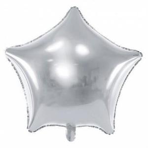 Folieballon_Ster_Zilver___48cm