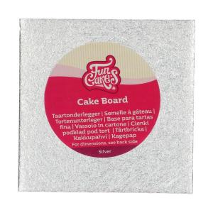 FunCakes_Cake_Board_Vierkant__15_x_15_cm___Zilver