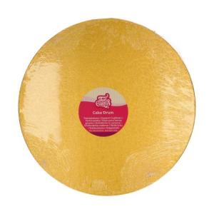 FunCakes_Cake_Drum_Rond__20cm___Goud_1