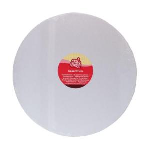FunCakes_Cake_Drum_Rond__35_cm___Wit