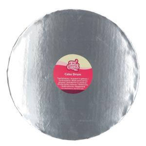 FunCakes_Cake_Drum_Round__25cm___Zilver