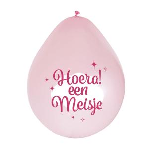 Hoera__Een_Meisje_Ballonnen___8st