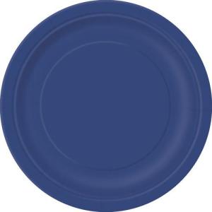 Kartonnen_Borden_Rond_Navy_Blue_22cm__16st